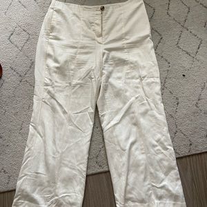 Ann Taylor white wide leg pants curvy fit size 18